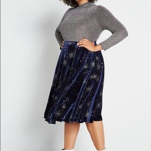 ModCloth x Collectif Let Sparks Fly Midi Skirt